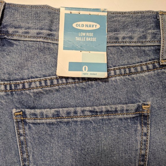 Old Navy Jean Shorts Low-Rise Cut Off Blue size 0 - Picture 6 of 6
